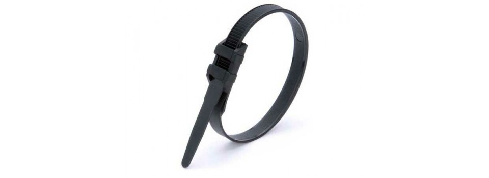 Стяжка кабельная усиленная КВТ для крепежа и бандажирования