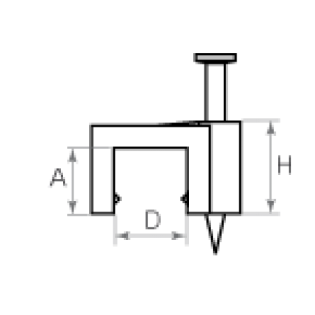 КВТ Скоба пластиковая СПП 5 для плоских кабелей 49449 (цена за уп.) KVT КВТ Скоба пластиковая СПП 5 для плоских кабелей 49449 (цена за уп.) KVT