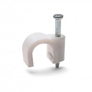 КВТ Скоба пластиковая СПК 6 для круглых кабелей 49458 (цена за уп.) KVT