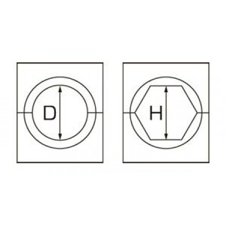 КВТ Матрица для алюм. зажима круглая А-56,0/100т 61245 KVT КВТ Матрица для алюм. зажима круглая А-56,0/100т 61245 KVT