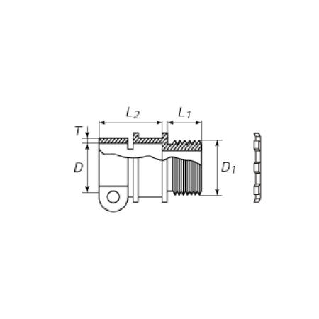КВТ Муфта вводная ВТ(Х) 32 с крепежным хомутом 61388 KVT КВТ Муфта вводная ВТ(Х) 32 с крепежным хомутом 61388 KVT