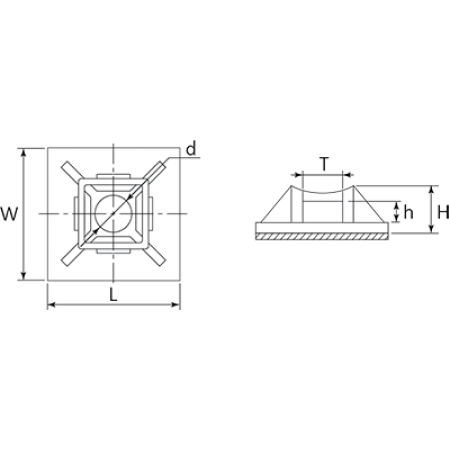 КВТ Площадка самоклеющаяся с отверстием ПМС-О 28х28 70219 (цена за уп.) KVT КВТ Площадка самоклеющаяся с отверстием ПМС-О 28х28 70219 (цена за уп.) KVT