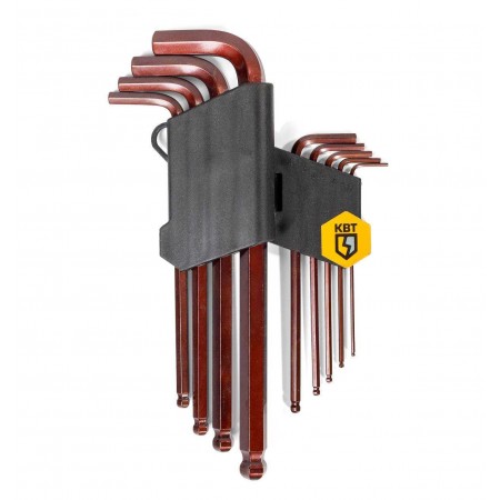 КВТ Набор шестигранных ключей с шаром КШ-9s 82177 KVT КВТ Набор шестигранных ключей с шаром КШ-9s 82177 KVT