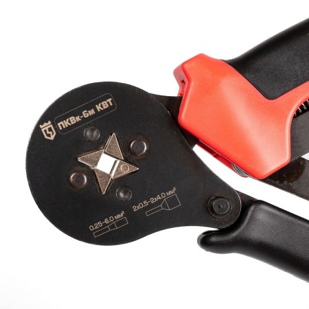 КВТ Мультидиапазонные пресс-клещи для обжима втулочных наконечников ПКВк-6м 85224 KVT КВТ Мультидиапазонные пресс-клещи для обжима втулочных наконечников ПКВк-6м 85224 KVT